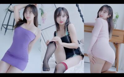 (4K 세로룩북) Ai 실사 룩북💕 남자들이 좋아하는 밀착 원피스 모음 란제리 lingerie try on 언더웨어 룩북 직캠 Underwear LOOKBOOK 꽃송 룩북