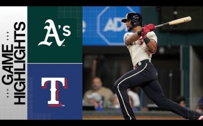 A’s vs. Rangers Game Highlights (9/9/23) | MLB Highlights