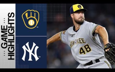 Brewers vs. Yankees Game Highlights (9/8/23) | MLB Highlights