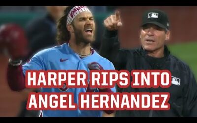 Bryce Harper GOES OFF on Angel Hernandez after bad call, a breakdown