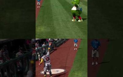 Even a hex couldn’t stop Ronald Acuña Jr. from taking the Phanatic deep.