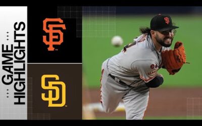 Giants vs. Padres Game Highlights (8/31/23) | MLB Highlights