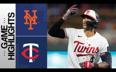 Mets vs. Twins Game Highlights (9/8/23) | MLB Highlights