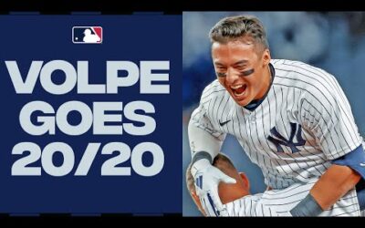 No Yankees rookie had tallied a 20/20 season until Anthony Volpe! 👀