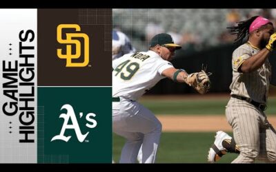 Padres vs. A’s Game Highlights (9/17/23) | MLB Highlights