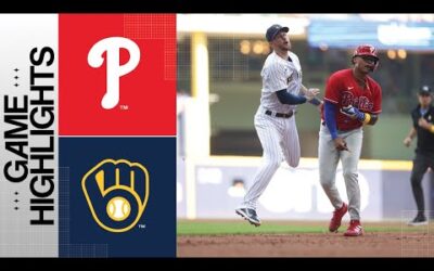 Phillies vs. Brewers Game Highlights (9/3/23) | MLB Highlights