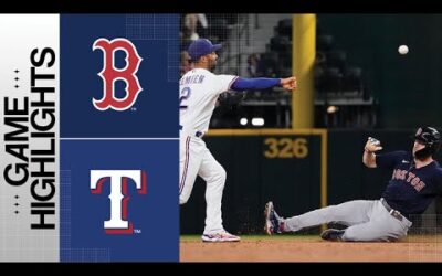 Red Sox vs. Rangers Game Highlights (9/19/23) | MLB Highlights