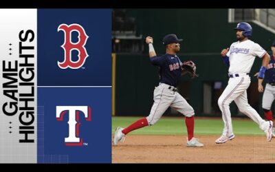 Red Sox vs. Rangers Game Highlights (9/20/23) | MLB Highlights