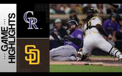 Rockies vs. Padres Game Highlights (9/18/23) | MLB Highlights