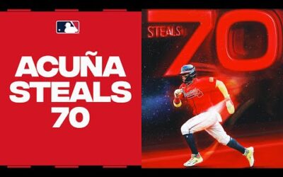 Ronald Acuña Jr. makes HISTORY with 70 steals!