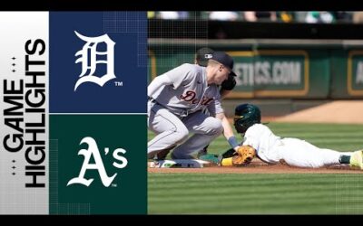 Tigers vs. A’s Game Highlights (9/24/23) | MLB Highlights