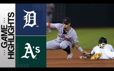 Tigers vs. Athletics Game Highlights (9/22/23) | MLB Highlights