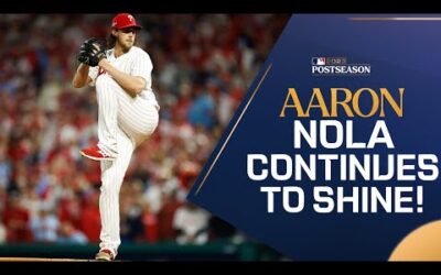 Aaron Nola continues to DOMINATE! 6 SHUTOUT innings in Game 2 of the NLCS!