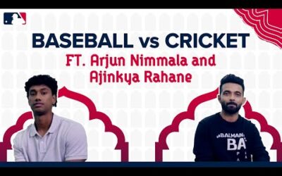 Baseball Vs Cricket challenge feat. Ajinkya Rahane and Arjun Nimmala.