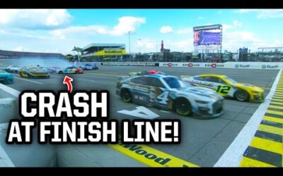 Car wreck at the finish line, a breakdown