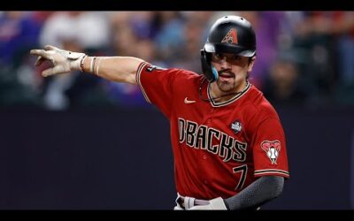 Corbin Carroll IS speed! The D-backs star hits a 2-RBI triple, then scores on grounder!