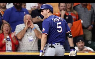 Corey Seager blasts a Game 7 HOMER in the 1st inning!