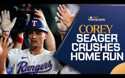 Corey Seager BLASTS HOME RUN! 14th CAREER Postseason HR!