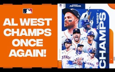 Defending their title! The Astros CLINCH AL West and head BACK to the postseason! (2023 highlights)