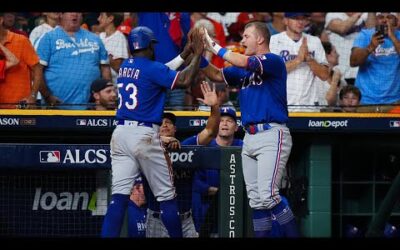 He did it AGAIN! Adolis García adds to the Rangers Game 7 lead!