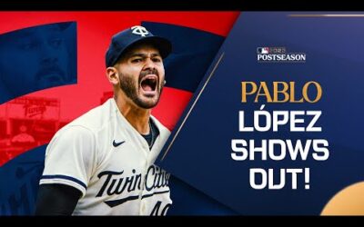 Pablo López was DEALING for the Twins in ALDS Game 2! (He threw 7 shutout innings!)