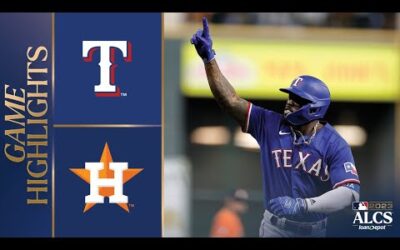 Rangers vs. Astros Game Highlights (10/22/23) | MLB Highlights