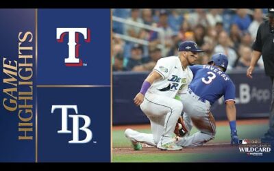 Rangers vs. Rays Wild Card Game 1 Highlights (10/3/23) | MLB Highlights