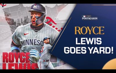 Royce Lewis hits the first home run of the Postseason!