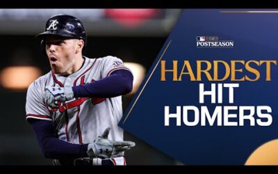 SCORCHING OFF THE BAT! Check out the hardest hit World Series home runs!