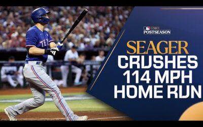 SEAGER SMASH! Corey Seager clobbers his 18th CAREER postseason home run! (2nd of World Series