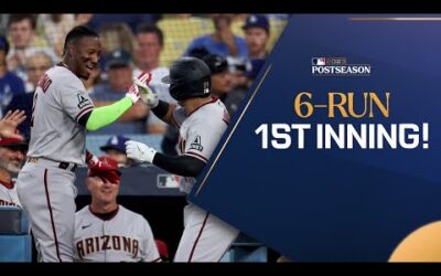 The D-backs score SIX RUNS in the 1st inning of NLDS Game 1!