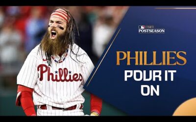 The Phillies offense keeps GOING OFF! (All 10 runs from their huge NLCS Game 2 win!)