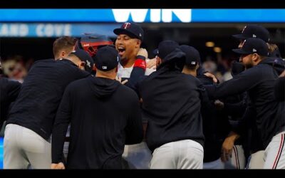 The Twins win their 1st postseason series since 2002!