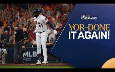 Yor-done it again! Yordan Alvarez BLASTS his second homer of ALDS Game 1!