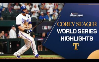 3 World Series homers already! Corey Seager is showing off his POSTSEASON POWER in the 2023 WS!