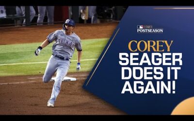 Corey Seager hits his THIRD home run of the World Series!