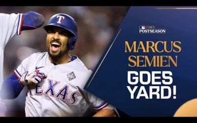 Marcus Semien CRUSHES a 3-run home run for the Texas Rangers!