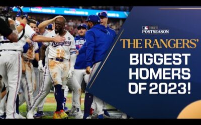 The BIGGEST & MOST CLUTCH home runs from the 2023 Texas Rangers! (Regular Season & Postseason)