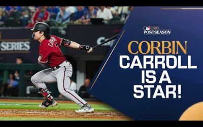 The D-backs have a STAR in Corbin Carroll! He BALLED OUT in his first Postseason!