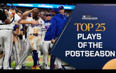 The Top 25 Plays of the 2023 Postseason! (Legendary homers, incredible catches, and more!)