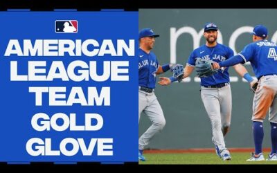 The Toronto Blue Jays win the 2023 American League Team Gold Glove!