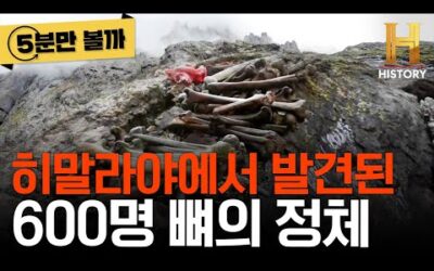 [5분만 볼까] 신원불명 600명의 유골 발견! 히말라야 호숫가에서 쌓여있는 뼈 무덤의 실체 [세상의 모든 미스터리]