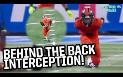 Behind-the-back interception and a catch made with pants | Things You Missed