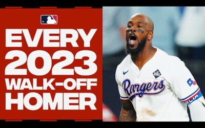 EVERY 2023 walk-off home run! (ft. the MOST HYPE celebrations and BAT FLIPS!)