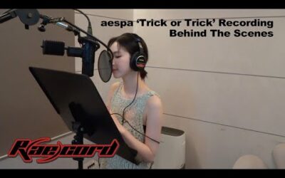 [R(ae)cord] 되게 중독성 있고 신나는 노래예요! 🎧 | aespa 에스파 ‘Trick or Trick’ Recording Behind the Scenes