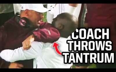 Troy coach goes crazy after missed facemask call, a breakdown