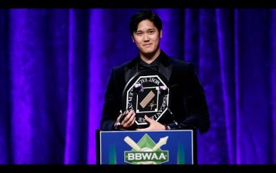 2023 American League MVP Shohei Ohtani’s speech at the New York BBWAA Awards Dinner!