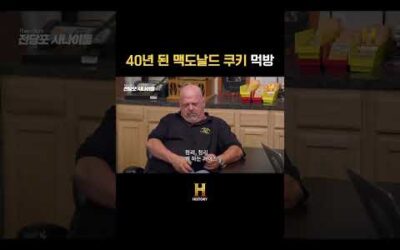 40년 된 맥도날드 쿠키 먹방