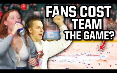 Fans celebrate and cost their team the game, a breakdown