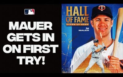 Joe Mauer is elected to the Hall of Fame on the first ballot! (Full career highlights!)